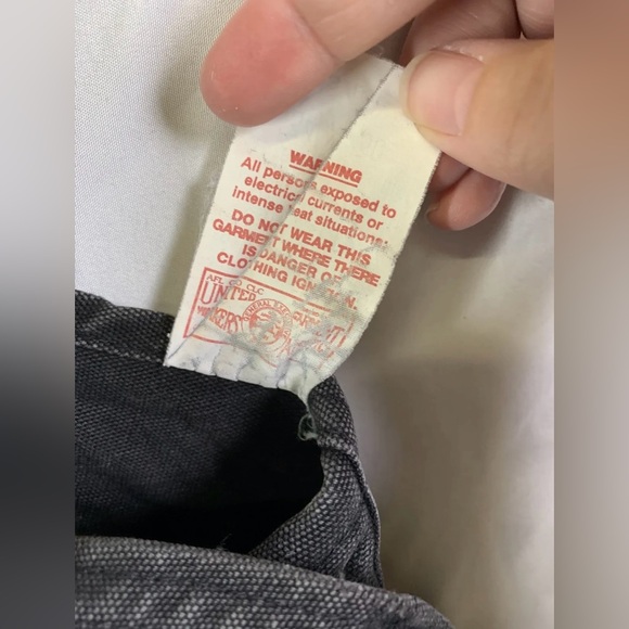 1999 Carhartt R03 Arctic Black Quilt Lined Bib Overalls 34x30 Very Distressed - Picture 7 of 13